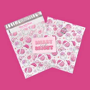 10x13 Premium Poly Mailer- Disco Santa