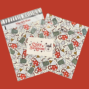 14.5x19 Premium Poly Mailer- Christmas Cocoa