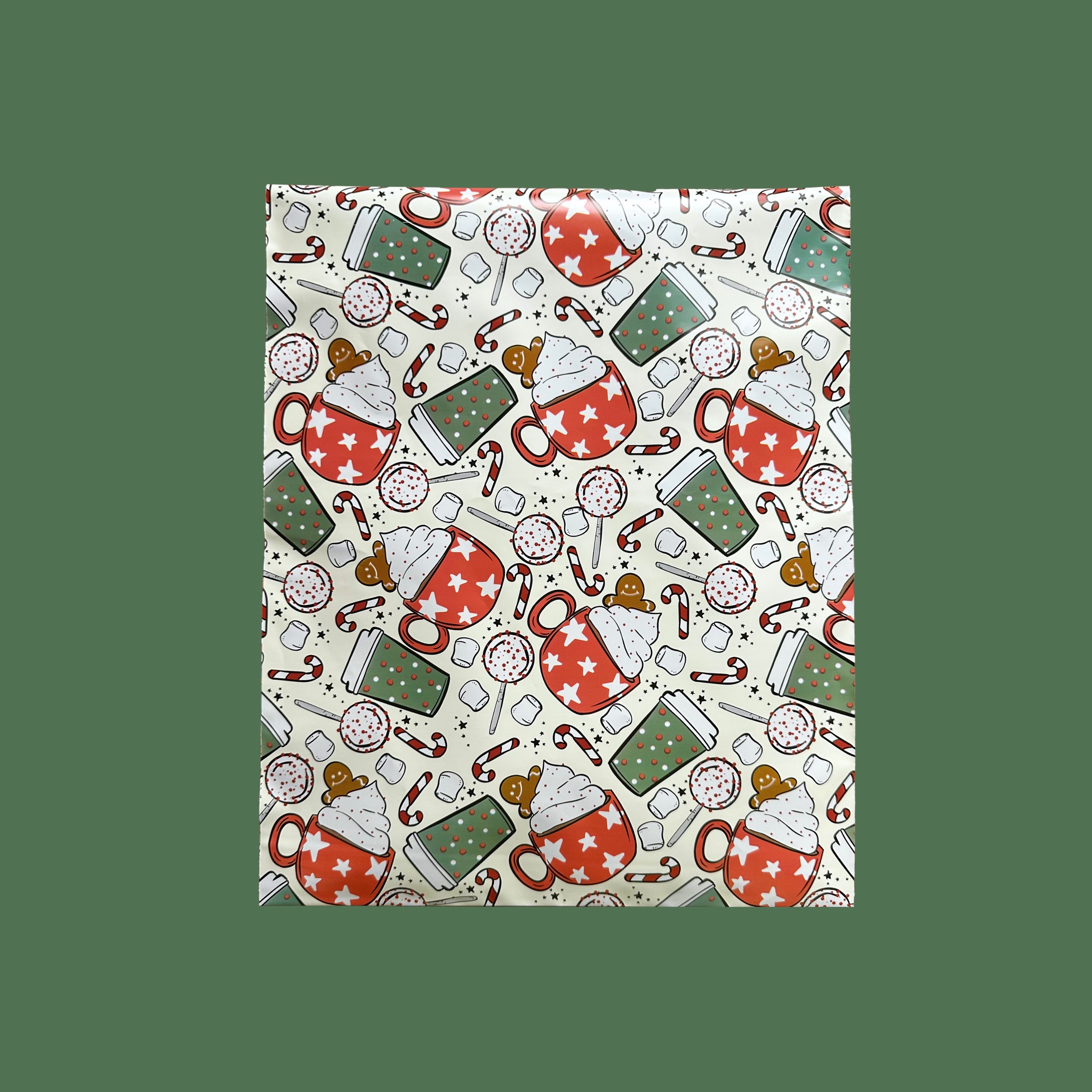 10x13 Premium Poly Mailer- Christmas Cocoa