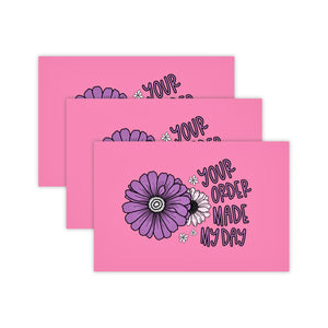 4x6" Package Insert Cards- Flirty Floral