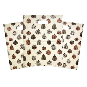 12x15 Merchandise Shopping Bag- Leopard Pumpkins