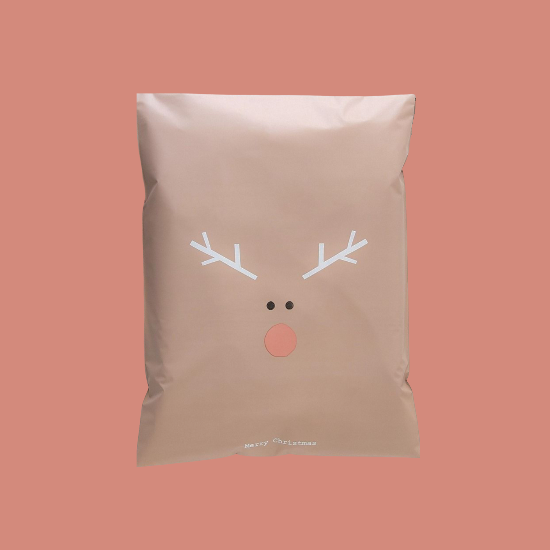 10x13 Premium Poly Mailer- Rudolph