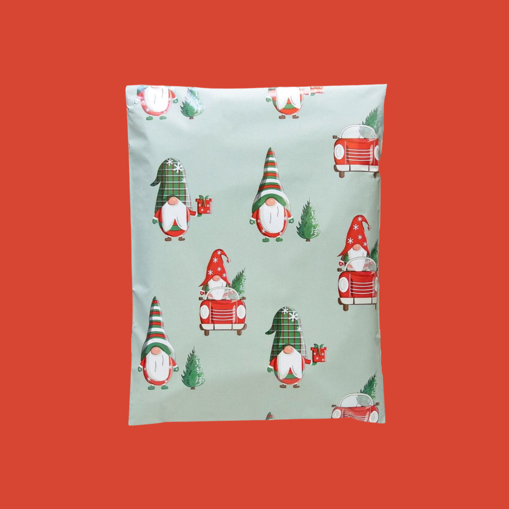 10x13 Premium Poly Mailer- Christmas Gnomes