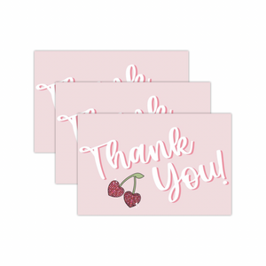 4x6" Package Insert Cards- Disco Cherry